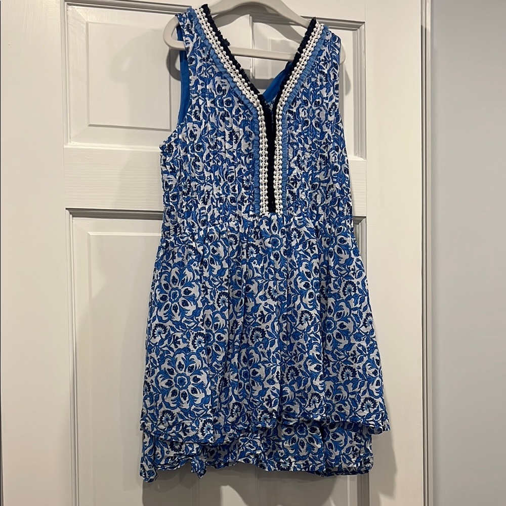 Girls Vineyard Vines Blue and White Dress